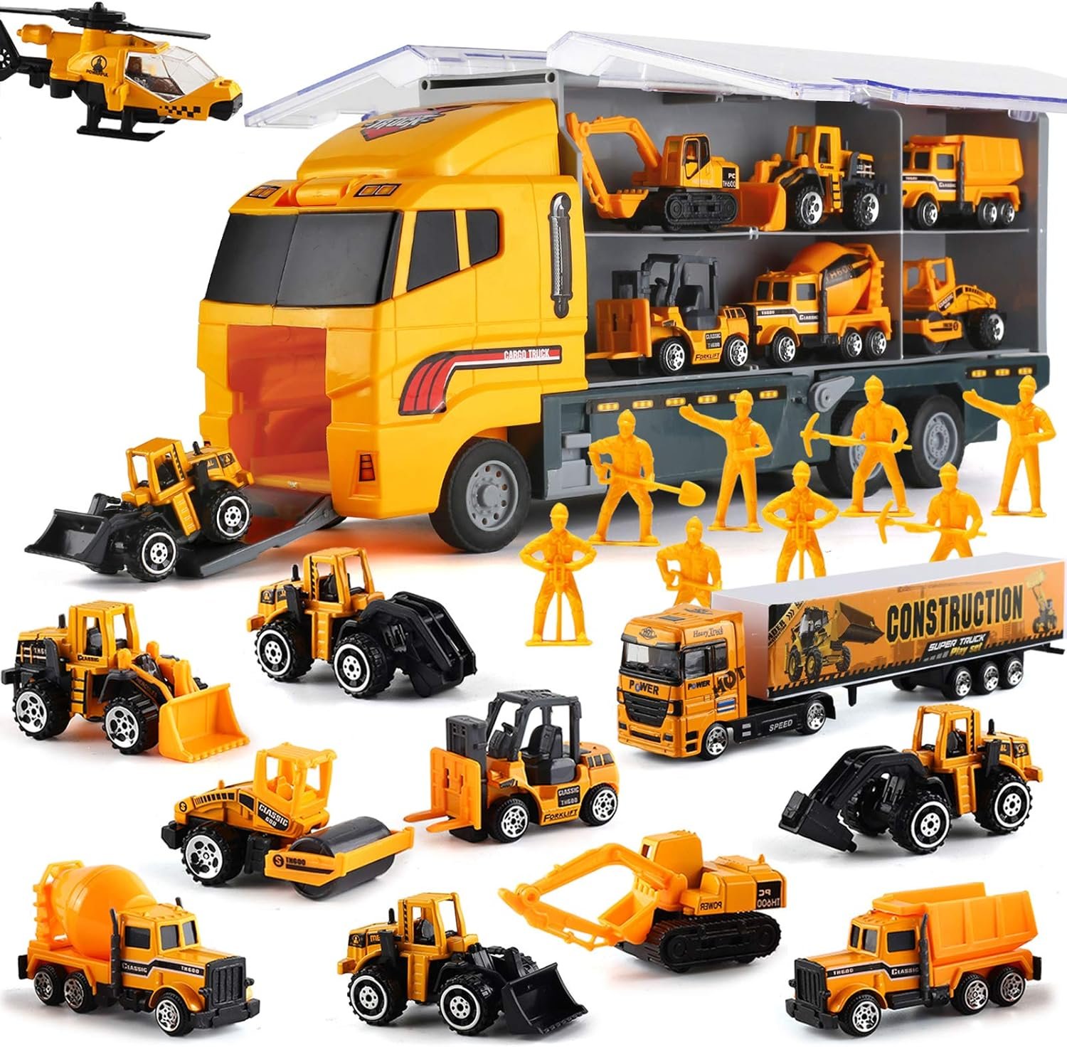 19 in 1 Construction Truck Toy Set Review