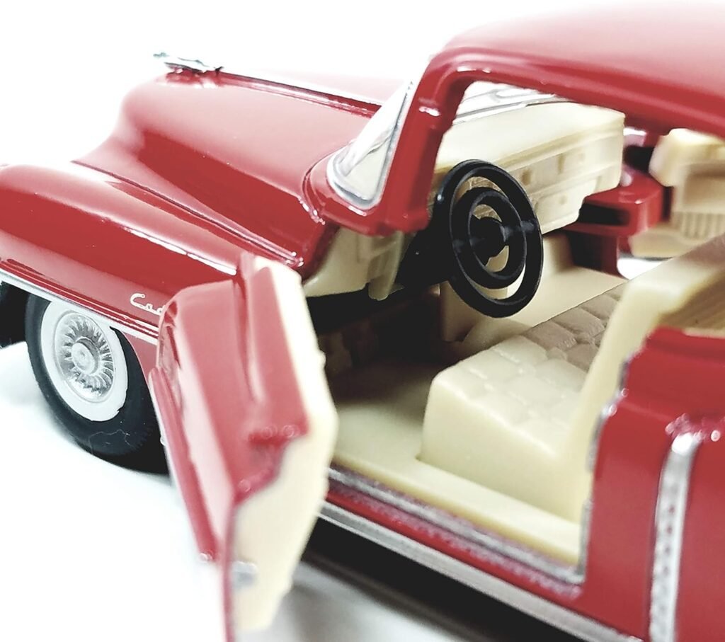KiNSMART 1963 Cadillac Series 62 Cherry Red 5 Inch 1:43 O Scale Die Cast Metal Model Toy Classic Ventage Car
