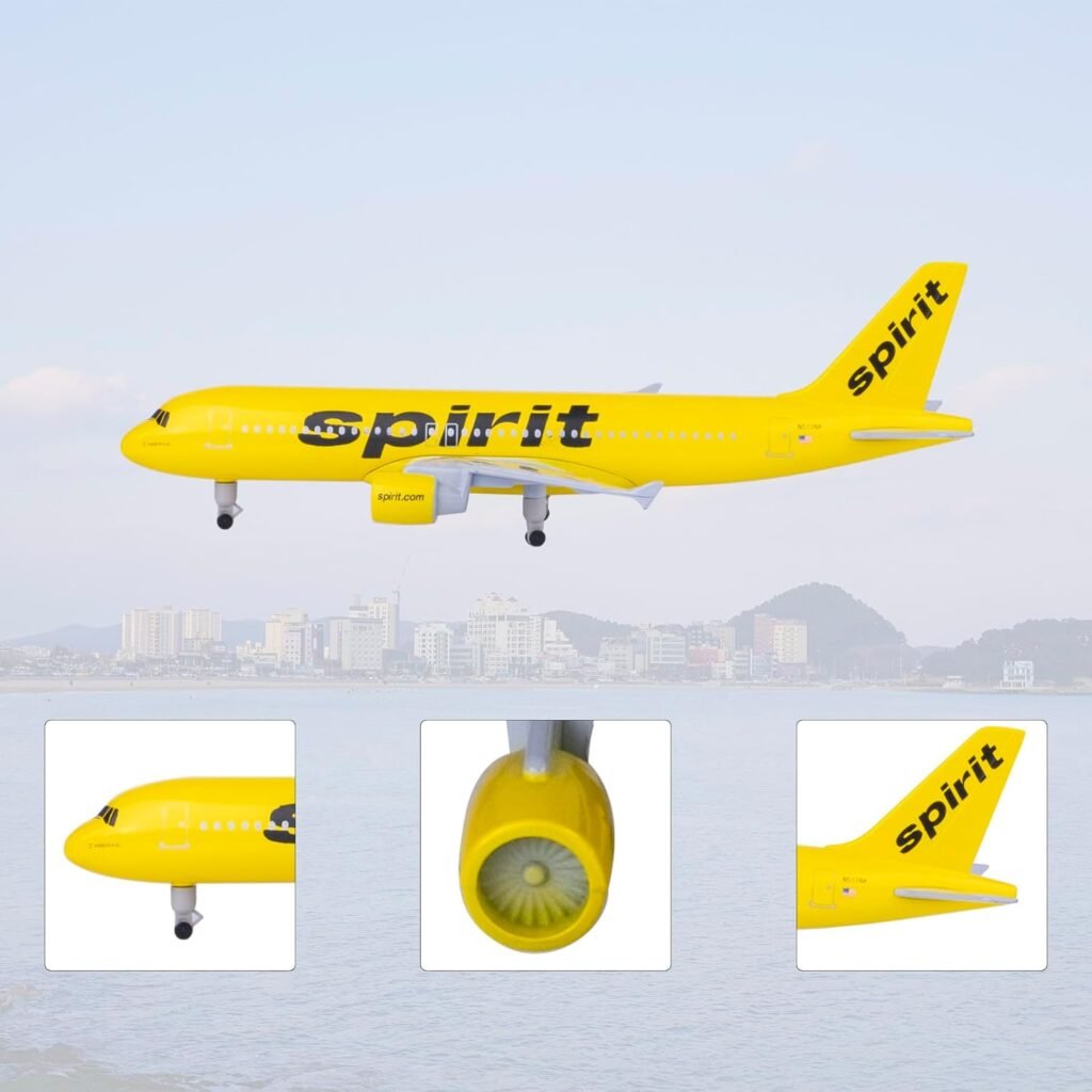Modefling 1/300 Scale Plane Models Spirit 320 Model Diecast Model Airplanes for Adults Model Planes Die-cast Airplanes for Home/Office Décor