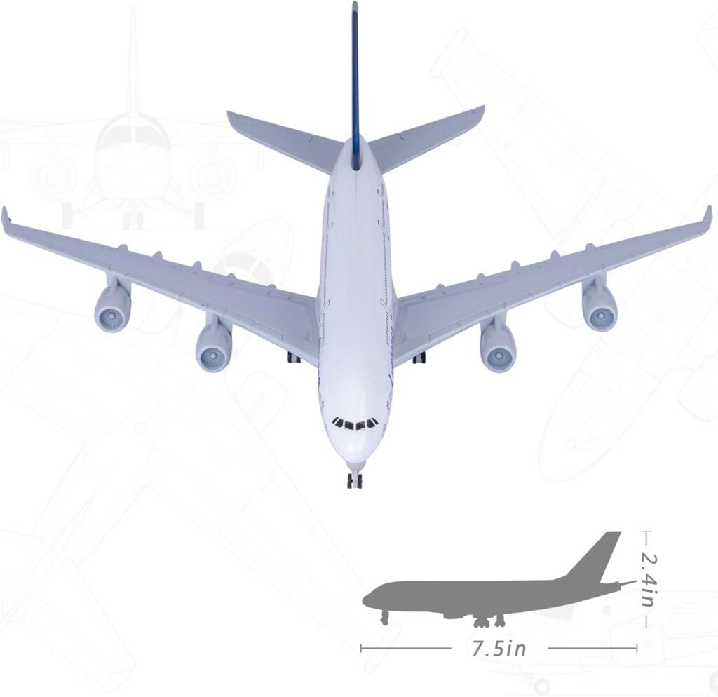 Modefling Model 1/300 Scale Plane Models Lufthansa A380 Model Diecast Model Airplanes for Adults Model Planes Die-cast Airplanes for Home/Office Décor